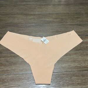 Victoria’s Secret Pink High Leg Low Rise Thong No Show Seamless Nude Panties XXL